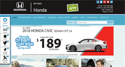 Desktop Screenshot of billwalshhonda.com